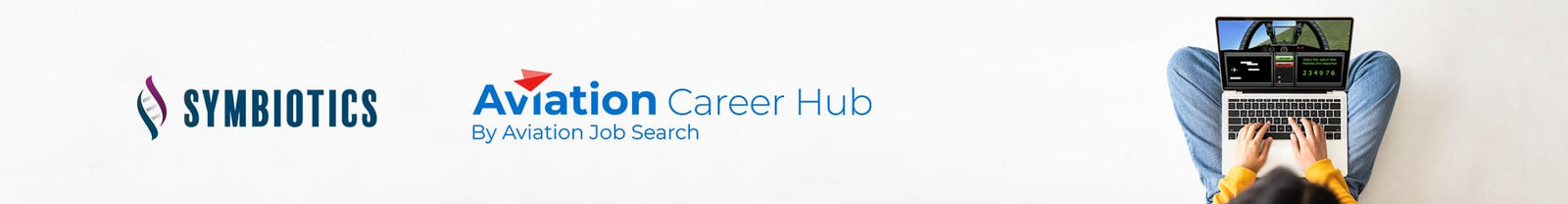 Symbiotics and Aviation Job Search partner to provide ADAPT practice pilot aptitude assessments to candidates Banner