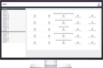Screenshot of MindQ™ in ADAPT